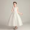 Girls Princess Puffy Lace Flower Girl Party Performance Dress