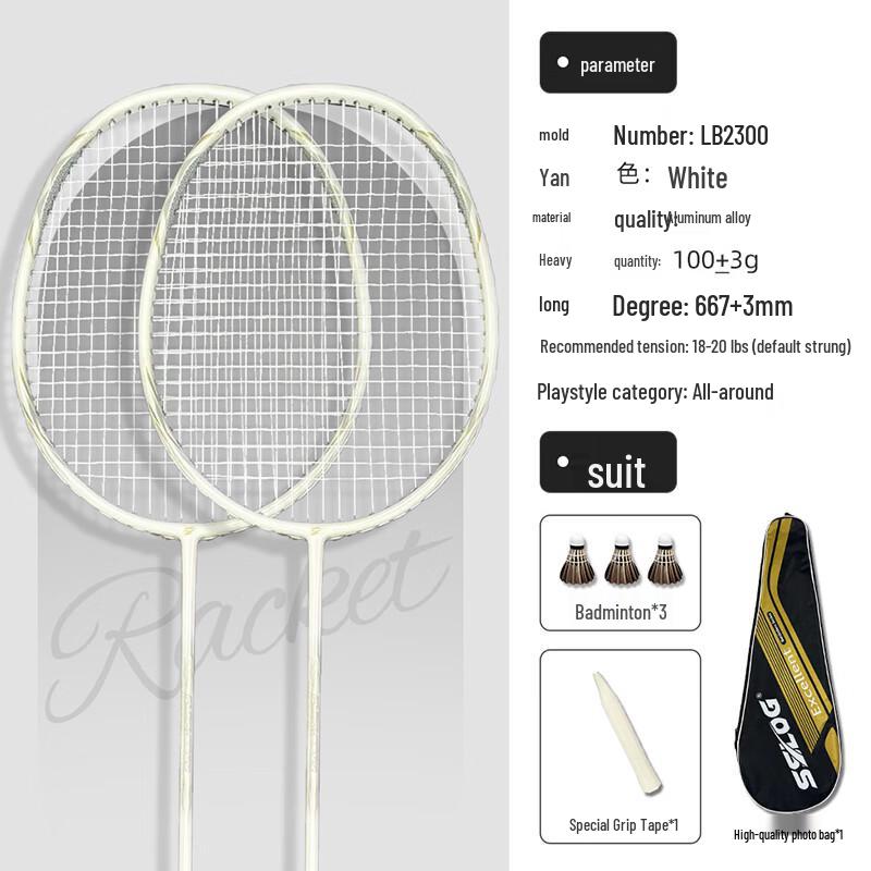 Green Mantis Racing Lion Carbon Composite Badminton Racket Set