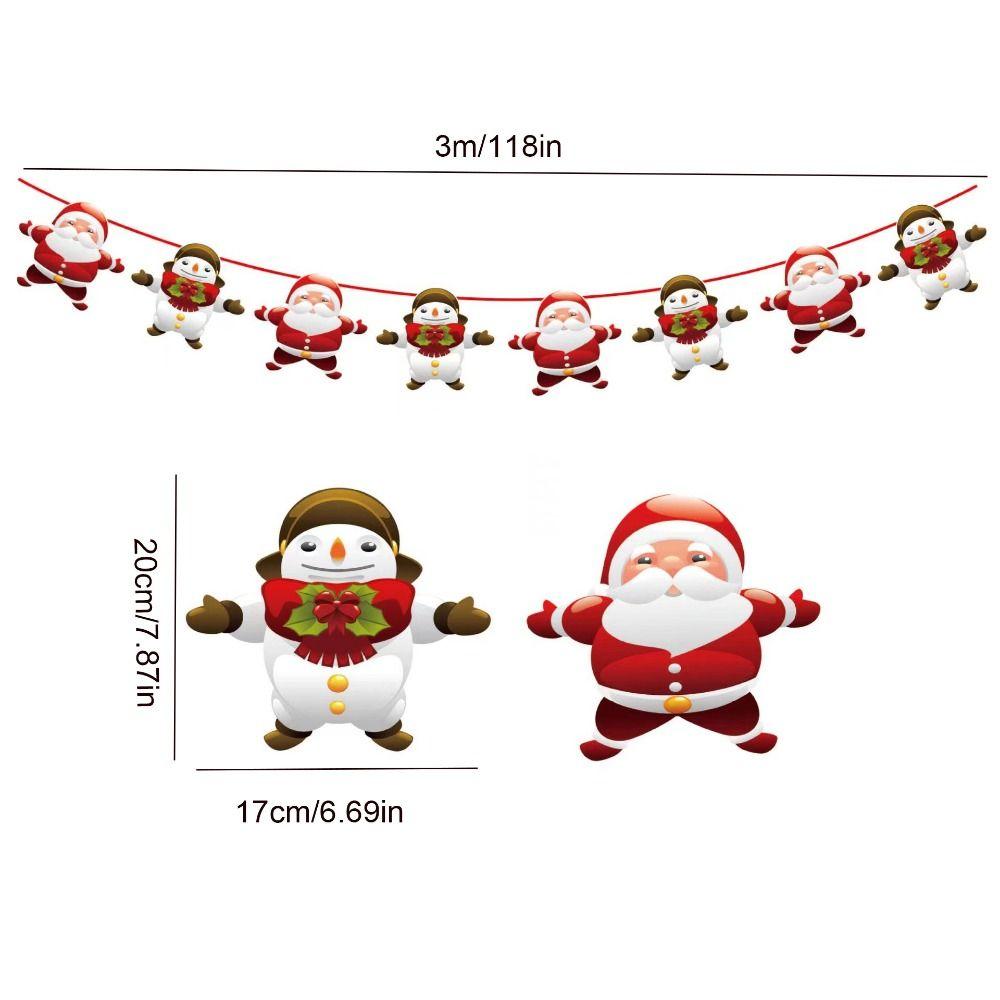 Moș Crăciun/om de zăpadă/pom de Crăciun Bannere pentru steagul din hârtie de Crăciun Banner suspendat pentru vacanță