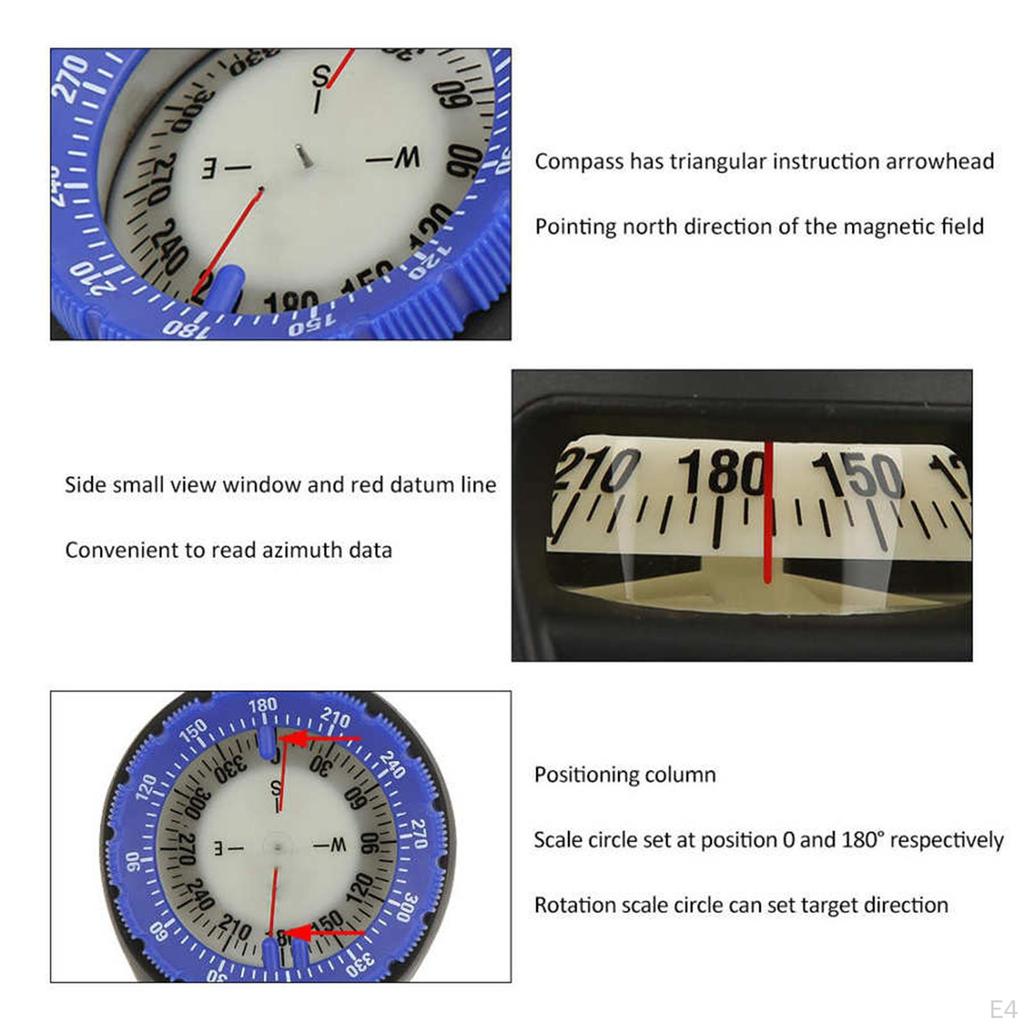 Glow in the Dark Wrist Strap Mount Underwater Gauge