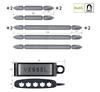 Vessel A145P-PGR Double Ended Bit Premium 5-Piece Set +2 x 65 2 / +2 x 110 3 (Gray)