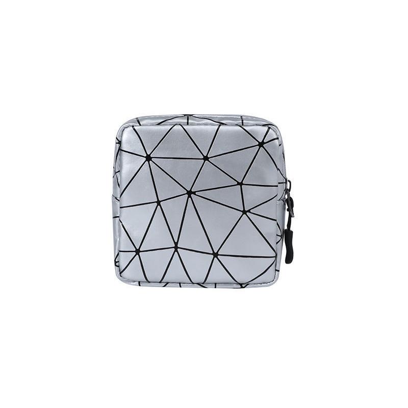 

1/2 шт. Сумка для хранения гигиенических прокладок из ПУ кожи, водонепроницаемая, женская сумка для менструации, косметичка, портативные кошельки для монет, подарки для женщин as the picture