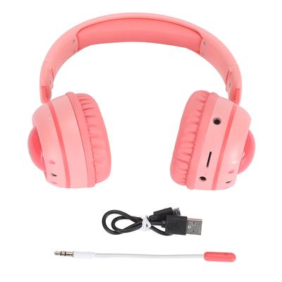 Kids Bluetooth Headphones with RGB Lights 15H Playtime HiFi Stereo Wireless and Wired Kids Headset