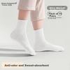 Jtrip Disposable Socks, Unisex Mid-Calf Socks, No-Wash Daily Disposable Breathable Sweat-Absorbing Travel Business Training Socks, 10 Pairs