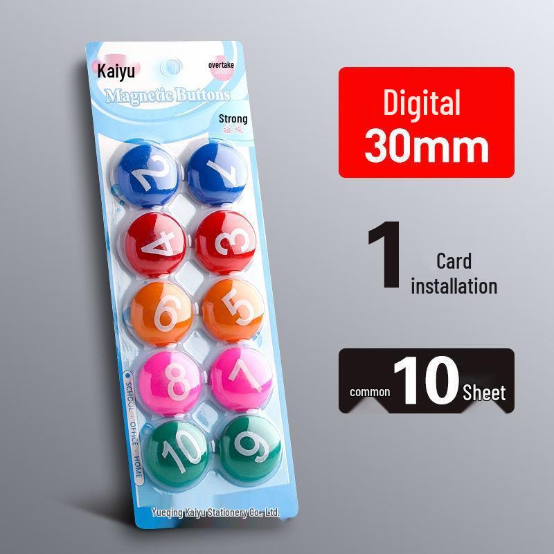 Round Colored Whiteboard Magnet Clips - Strong Magnetic Hold for Blackboard & Whiteboard