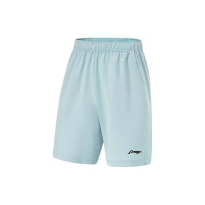 Li Ning Running Series Logo Print Quick-Dry Cool Sports Shorts Men Shorts Fish-Eye-Blue AKSU339-5