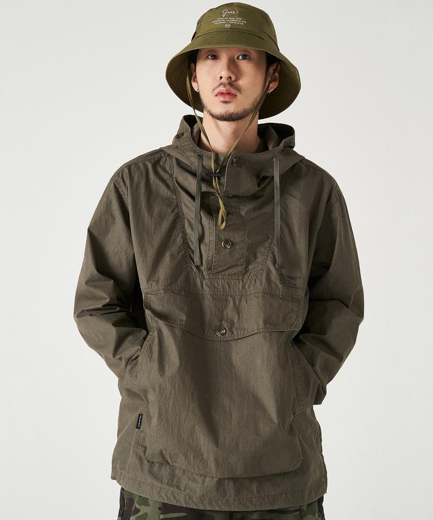 Helement Woodland Hooded Anorak (Khaki)