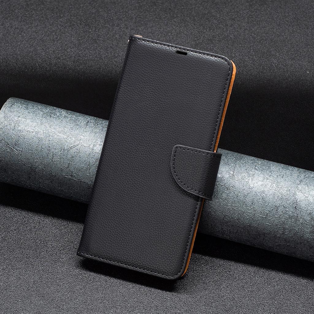 For Xiaomi Redmi Note 13 5G Wallet Case with Wrist Strap Litchi Texture Leather Phone Stand Cover