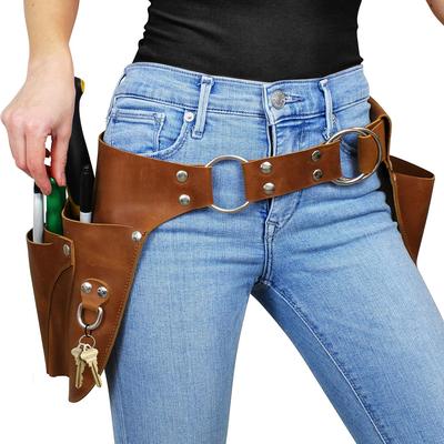 Cintura Porta Attrezzi da Giardino in Pelle - Regali per il Giardinaggio per Donne - Cintura Utilitaria - Fondina Porta Attrezzi da Giardino - Regalo per Giardinieri e Fioristi