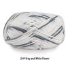 Aou Ou 5-Strand Variegated Milk Cotton Yarn Ball, Floral Medium-Thick, for Baby Scarves and Slippers.