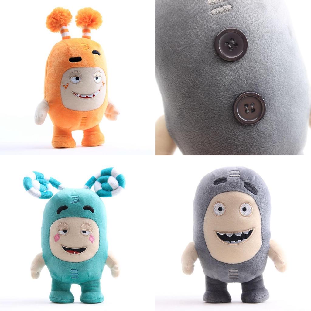 Adorabile Peluche Oddbods 23cm Morbido Giocattolo da Coccolare Newt Bubbles Pogo Zee Jeff Fuse Slick Bambola
