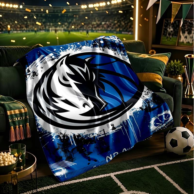 MAVERICKS BASKETBALL TEAM Blanket Lightweight Flannel Bedding Blanket Perfect for Travel, Camping, Living Rooms, Offices, Sofas, Fan Christmas Gift