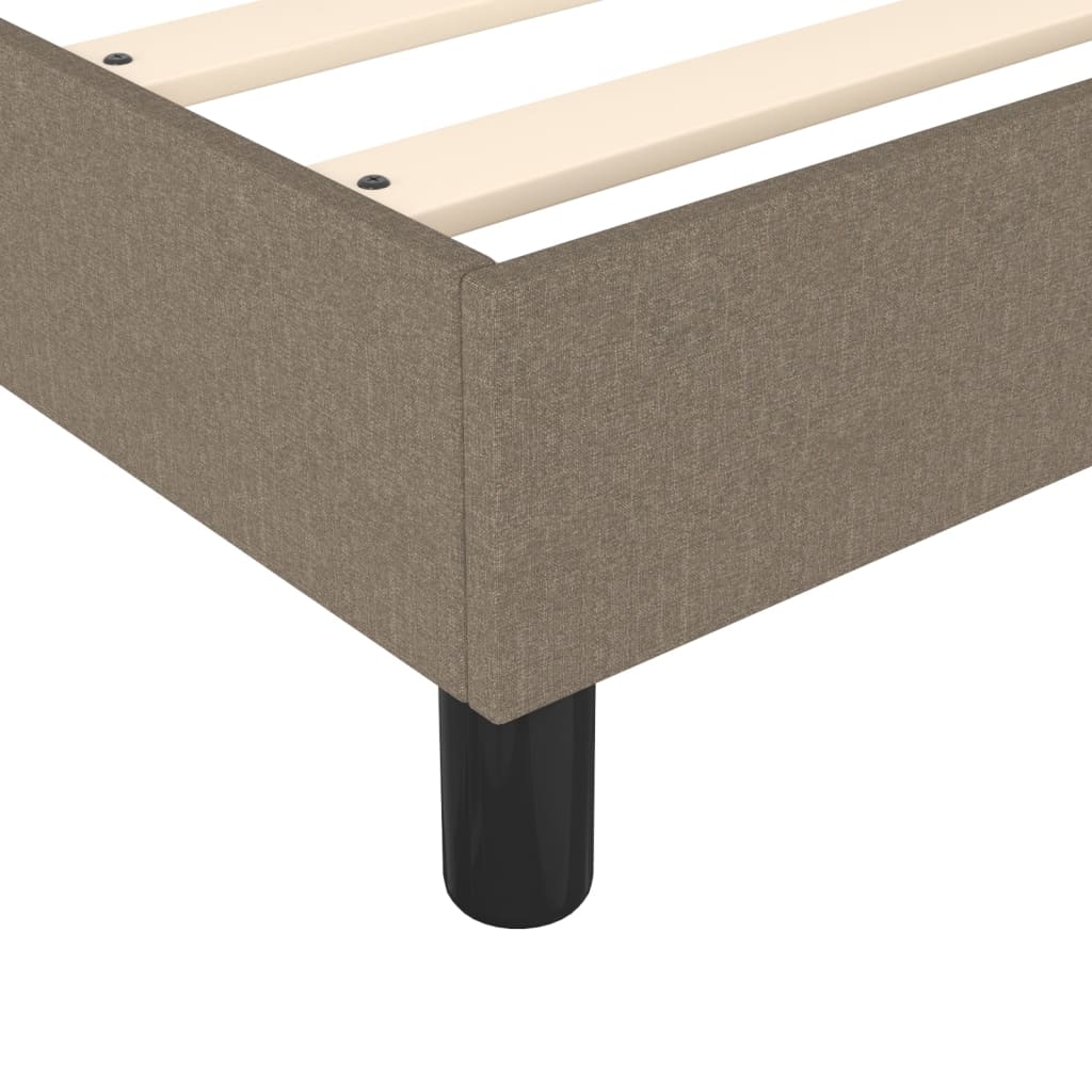 Vidaxl Rama Łóżka Bez Materaca, Taupe, 120X200 Cm, Obita Tkaniną