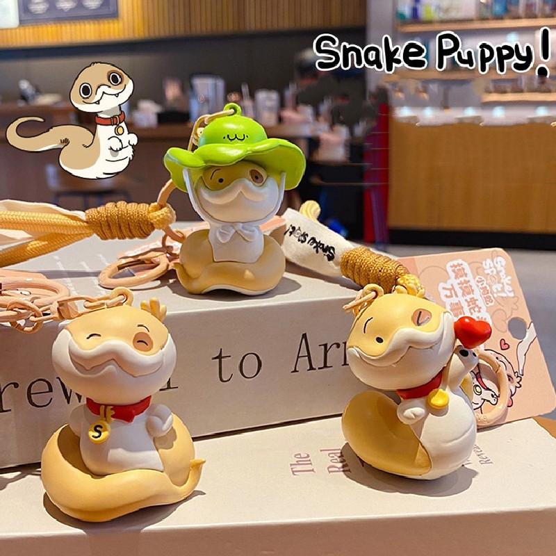 Diandian Snake Spot Keychain Cartoon Pendant New Year Mascot Backpack Decor Gift
