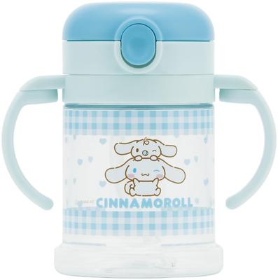Skater Baby Double Handle Straw Foldable Sanrio KSHW1N Mug, 260ml, Handle, Cinnamoroll, Design,