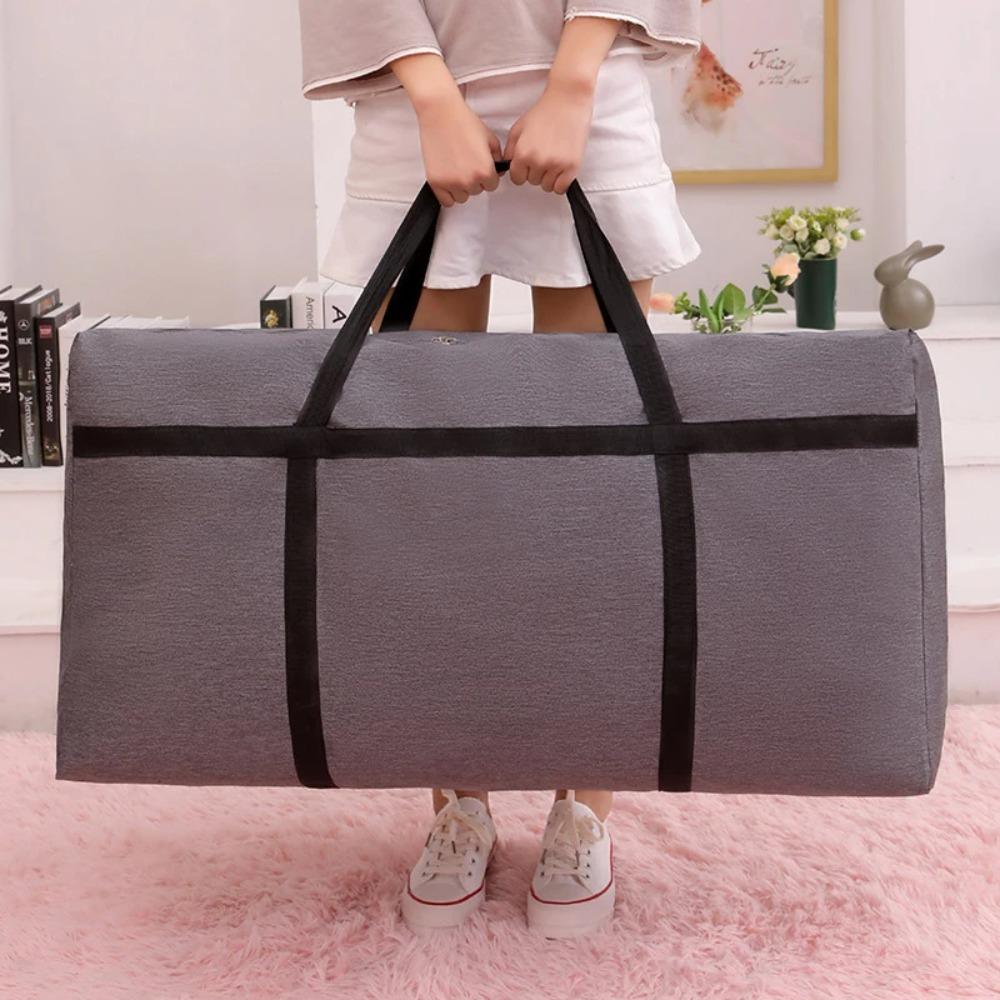 Large Capacity Folding Duffle Bag Travel Clothes Storage Bags Zipper Oxford Moving Bag Waterproof Quilt Portable Storage Bag