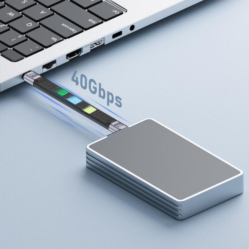 Fast Speed USB4.0 Type C Male to Male Charging Cable 240W Fast Charging 8K60Hz Video Data Transfer for Tablets Phones