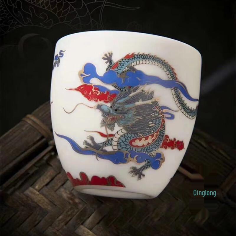 Chaxun White Tiger Mutton Fat Jade Porcelain Master Tea Cup