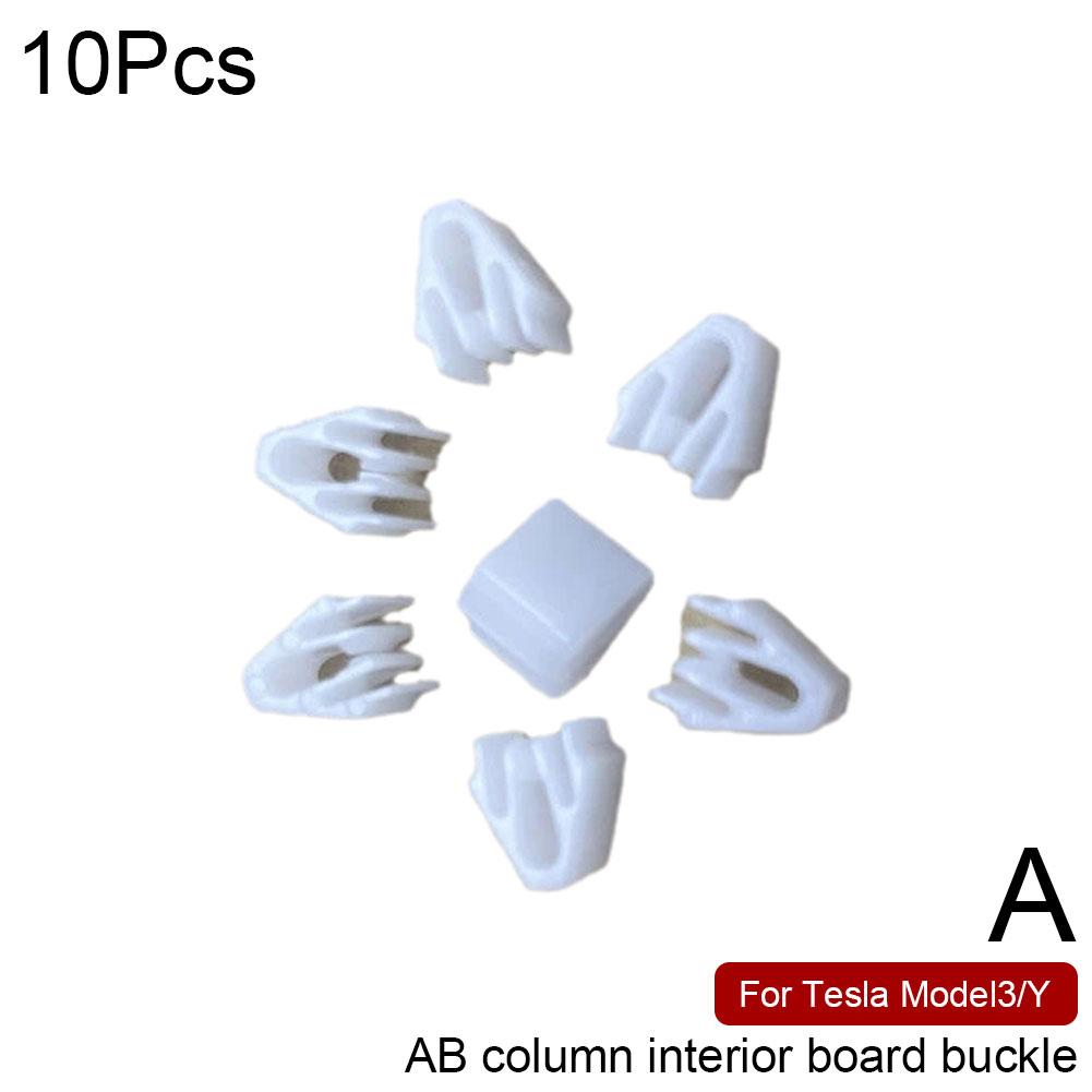 10/20pcs For Tesla Model Y Center Console Navigation Panel Door Sill Trim Panel Fixed Plastic Buckle Clip 10/20 pcs V6O0