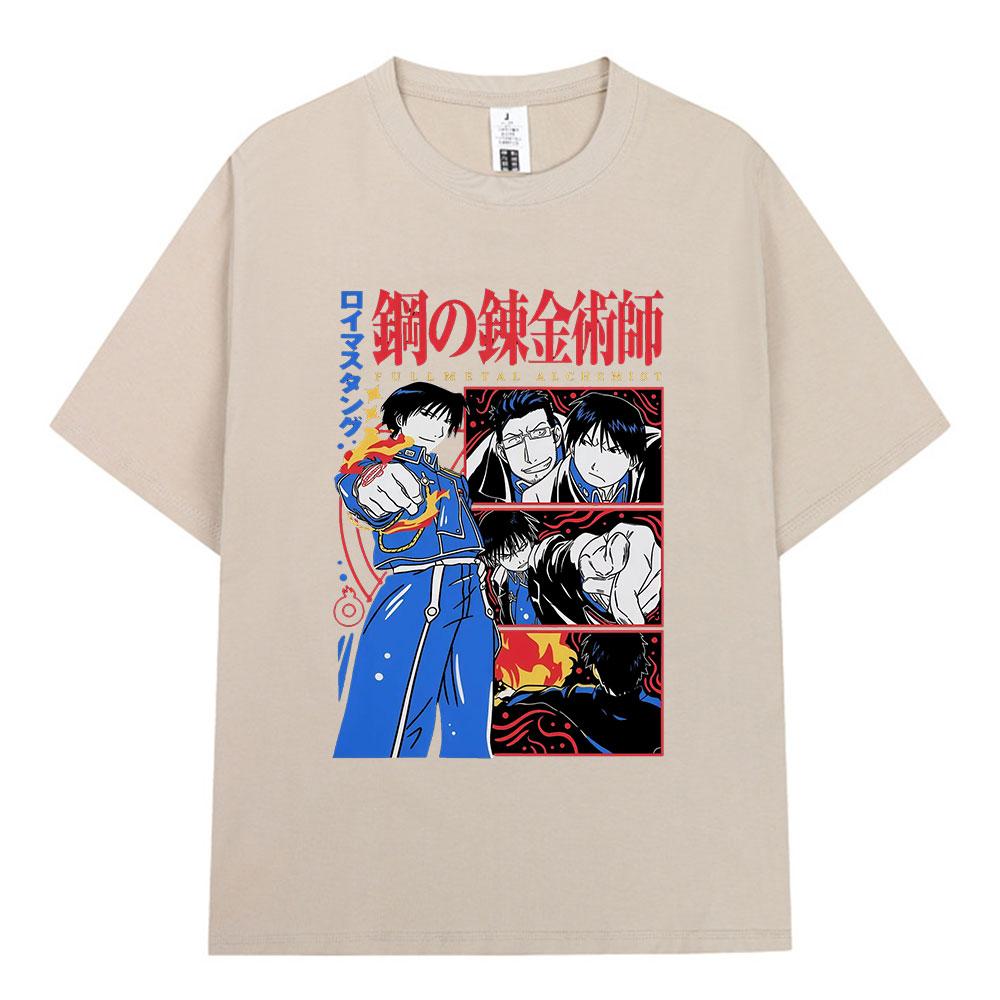 Anime Fullmetal Alchemist Edward Elric Alphonse Elric Graphic Tshirts Unisex Women Clothing Fashion Cotton Short Sleeve T Shirts