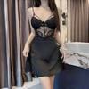 Sex Underwear Satin Lace Steel Rim Cotton Pad Pajamas Suspender Skirt Ice Ribbon Underwear Sexy Pajamas Women's Skirts