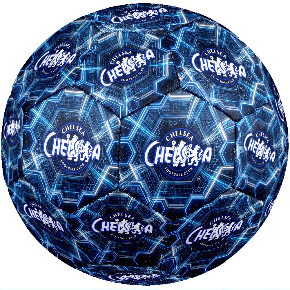 Chelsea FC Theme Soccer Ball Size 5 Soccer Ball Soft Touch Professional Training Football for Outdoor Sports