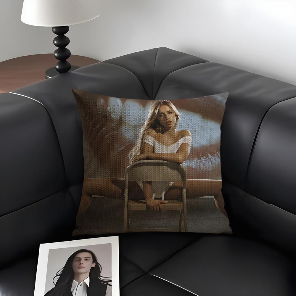 

TTate McRaeE Singer Cushion Cover Natural Linen Organic Fabric DoubleSided Printing Sofa Home Decor Gift Pillow Case 30x30cm