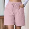 Trendy Women's Casual Drawstring  Elastic Waist Relaxed Straight Leg Shorts, Lightweight Breathable Summer Shorts for Daily Wear & Outings shorts