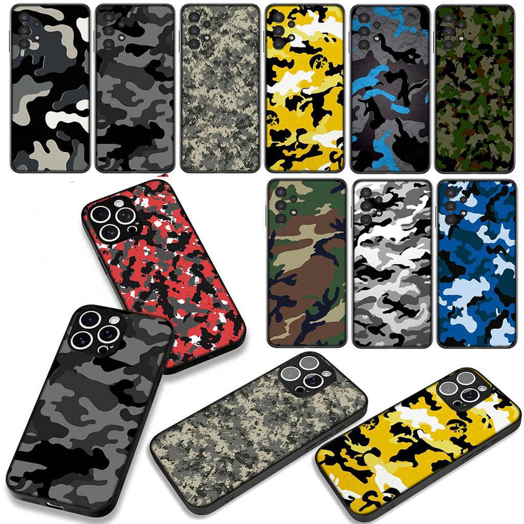 Pattern Fashion Camouflage Cover Phone Case for Xiaomi Redmi 15 A5 9A 9T 10A 10C 9C NFC 15C Note 11 9 10 Pro Plus 8T Coque
