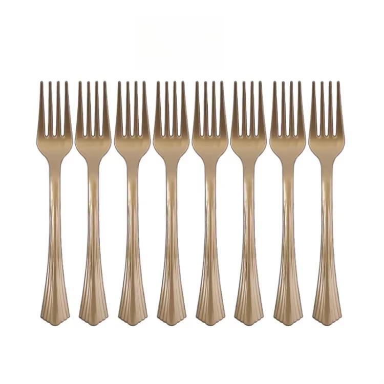 20pcs Gold Stamping Disposable Tableware Set Friends Gathering Party Venue Decoration Supplies Birthday Decoration