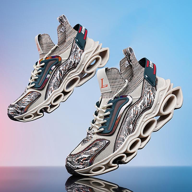 

Yrzl Mens Sneakers Casual Sports Shoes For Men Lightweight Comfortable Slip-Resistant Running Trainers Breathable Walking Shoes 39