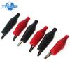 10PCS Alligator Clips Insulation Metal Crocodile Clip 24*28mm 28*35mm 35*45mm DIY Kit Electric Test Clip Red and Black 5pcs Each