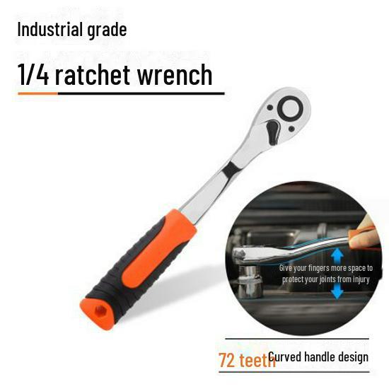 Green Forest Ratchet Torque Wrench 1/4 Square Head Socket Extension Rod