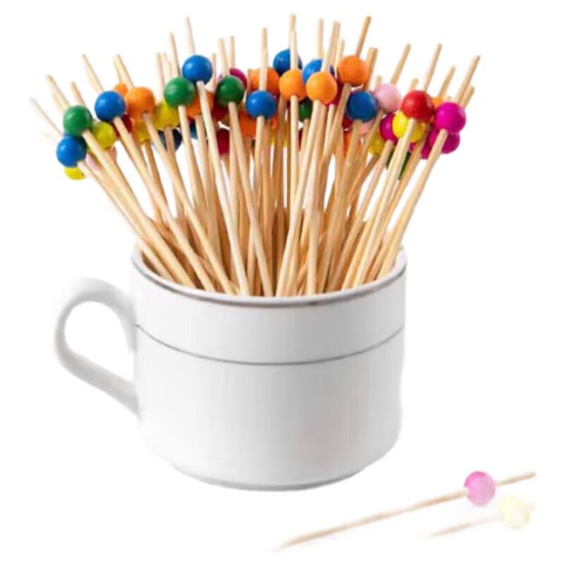 Xiaoyueya Disposable Bamboo Fruit & Cocktail Picks 12cm