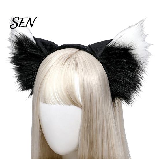 Cosplay Doplňky na Párty Nadýchané Liščí Uši Čelenka Kostým Párty, 3D Plyšové Uši Roztomilé Vlasové Obruče Doplňky, Dekorativní Čelenka Dámské Dívky