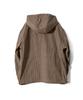 Horlisun Breeze Typewriter Check Hood Jacket Beige