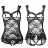 Erotic Underwear Sexy Onesie Pajamas Women's Open File Bed Transparent Lace Hot Uniform Temptation Set Wholesale