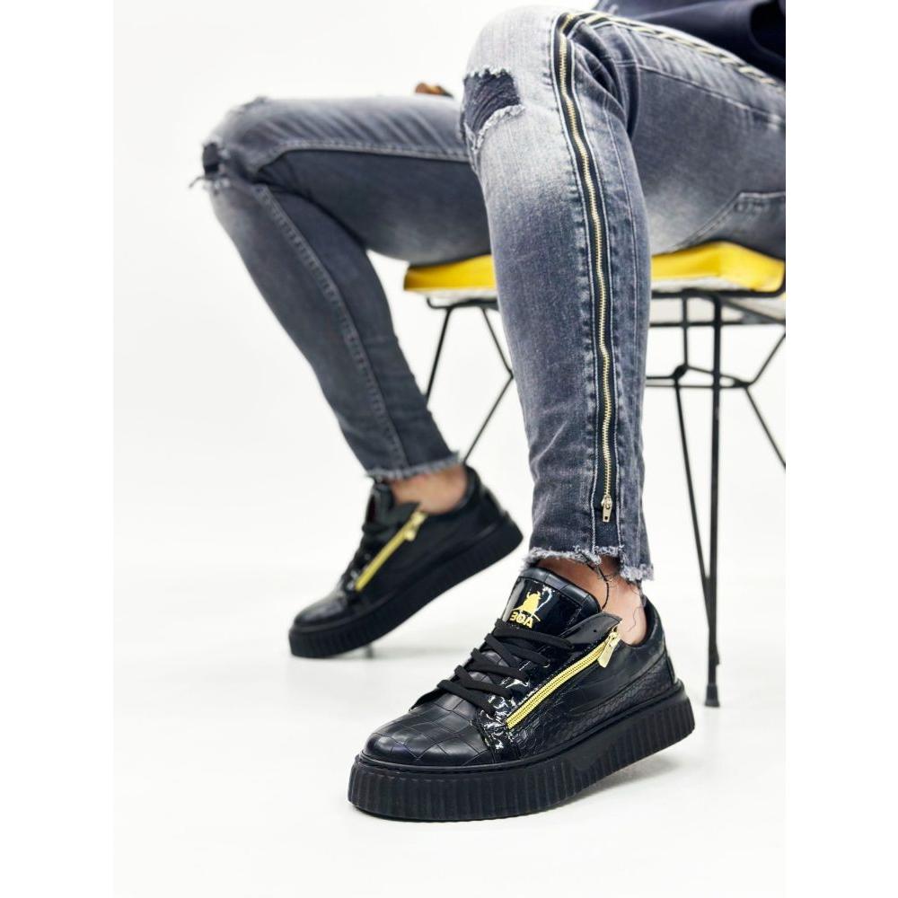 B308 Men's Casual Shoes Spring Summer Men Sneakers 2 Zippers Light and Comfortable Casual Shoes For Men Sports Shoes 4.5 Cm Sole