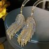 Trendy Colorful Chain Tassel Earrings - High-end  Elegant  Unique  Long  Statement  and Versatile Earrings