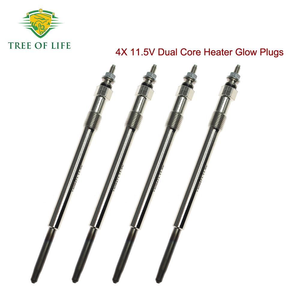 4 шт. 11,5 В Двухъядерные свечи накаливания LR004377 ДЛЯ LAND ROVER DEFENDER 2.4 TD4 2007+ JAGUAR X-TYPE 2.0 и 2.2 D 2003-2009 JD61164 4PCS