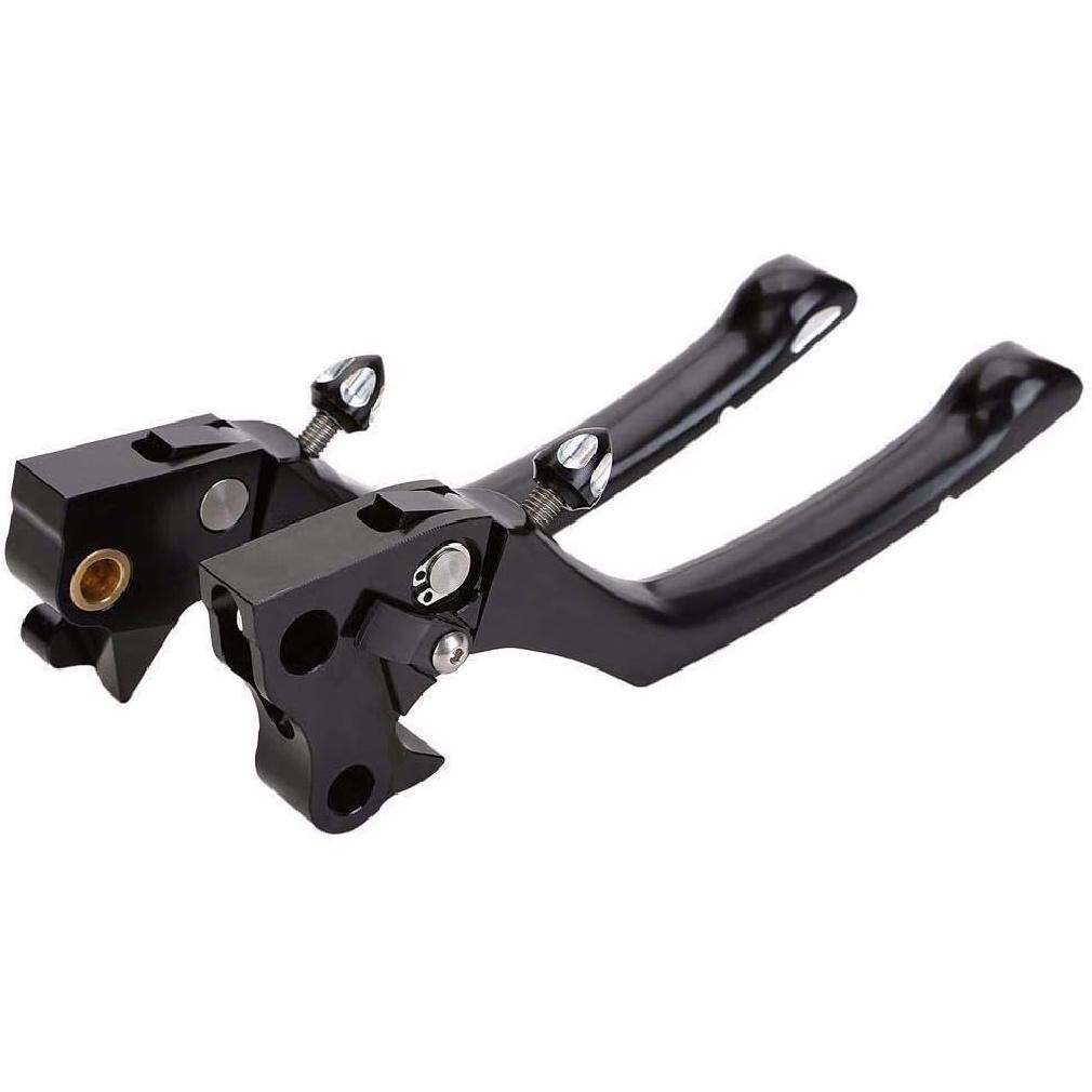 Black CNC Regulator Brake Clutch Handle Lever for Harley Sportster XL 883 1200