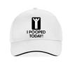 Funny I Pooped Today baseball cap Harajuku Hip Hop caps summer Casual Unisex golf hats