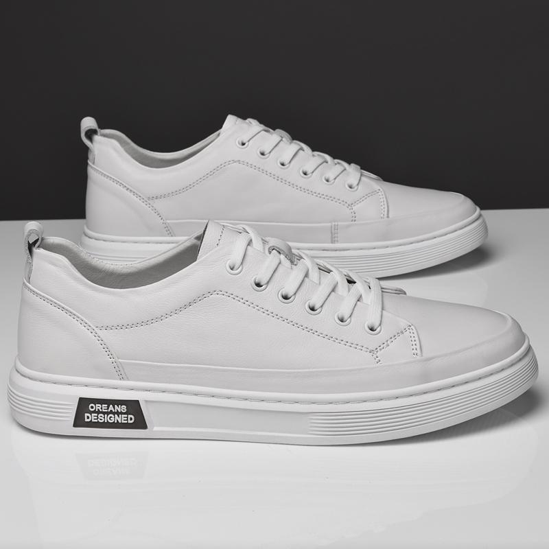 Fashion Genuine Leather Men Shoes High Quality Man Sneakers Luxury Brand Oxford Shoes Fashion Male Casual Shoes Skateboard New Footwear