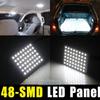 5 X Car Festoon T10 BA9S White LED 48SMD Panel Interior Dome Map Light Bulb Lamp Car Lights Car Styling