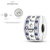 Cat Butterfly Daisy CZ Pave Clip Charm Bead Components Positioning Buckle Copper Metal Silicone Spacer Bead Components Compatible With Authentic