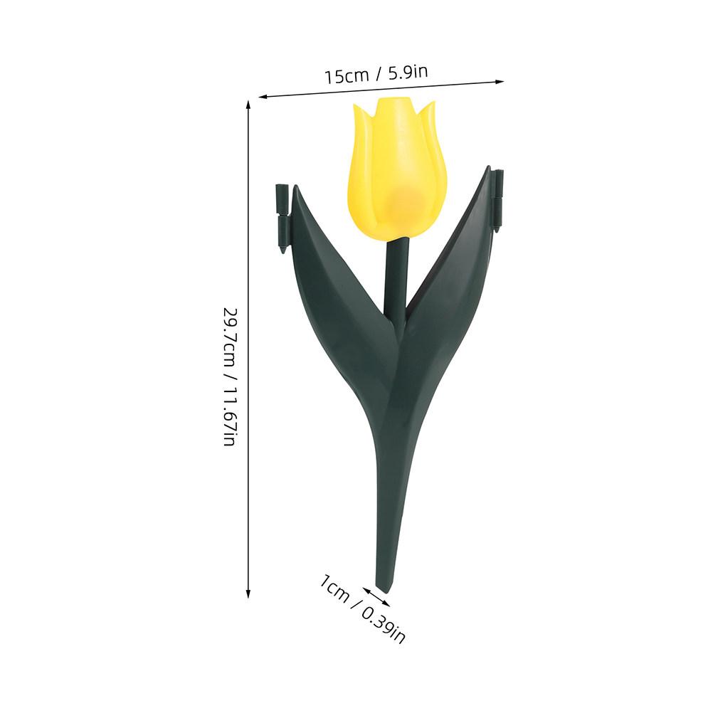 10Pcs Realistic Tulip Flower Garden Fence Decorative Plastic Picket Fence Border Lawn Edging Landscape Garden Bed