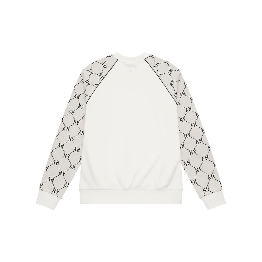 MLB Monogram Vintage Series New York Yankees 24FW Diamond Early Autumn Long Sleeve Fashion Casual Loose Crew Neck Sweatshirt 3AMTM1244-50CRS