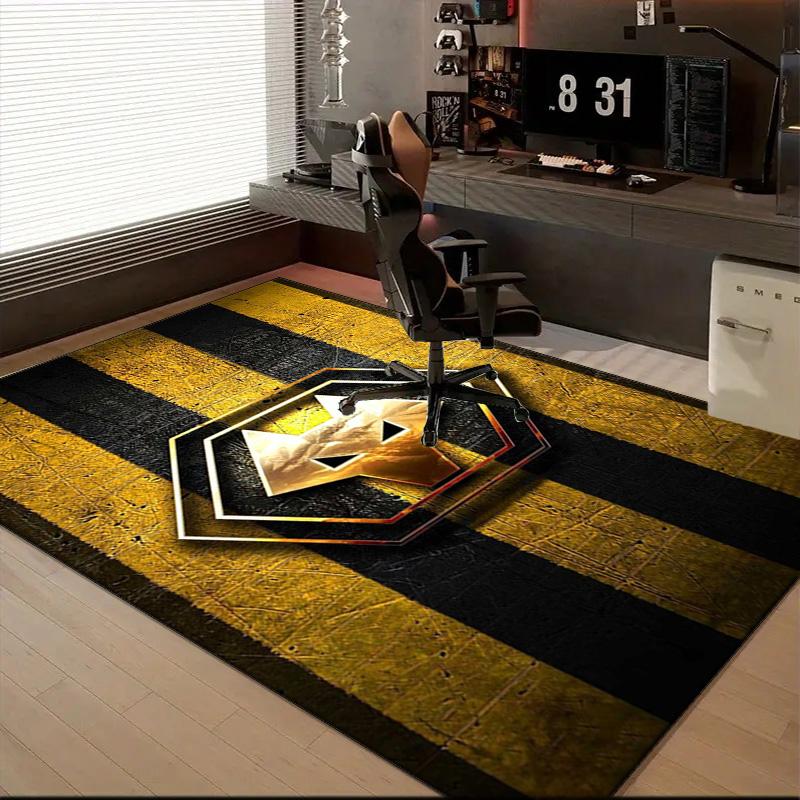 Powerful Symbol Design Printed Office Carpet Chair Cushion Entryway Rug, Rugs for Living Room, Bedroom Christmas gifts