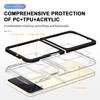 Candy Color Frame Transparent Acrylic Shockproof Phone Case For Samsung Galaxy Z Flip 3 5g Hard Clear Back Cover