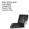 12V/24V Strong Low Noise Wind RV Vent with Fan Side Air Exhaust for Trailer Caravan Camper Automobile Waterproof Outlet